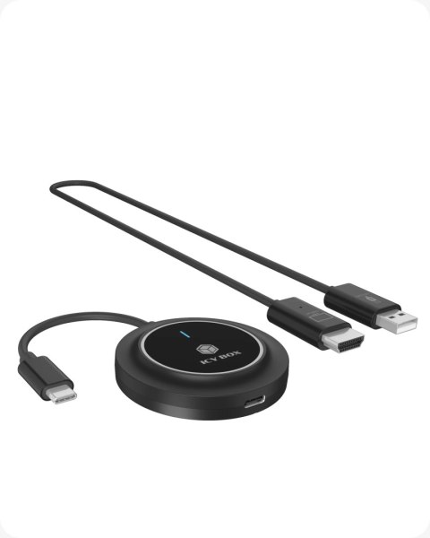 Bezprzewodowy system transmisji sygnału wideo USB-C do HDMI firmy Raidsonic | IB-WL101