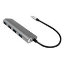 LogiLink UA0309 huby i koncentratory USB 3.2 Gen 1 (3.1 Gen 1) Type-C 5000 Mbit/s Szary
