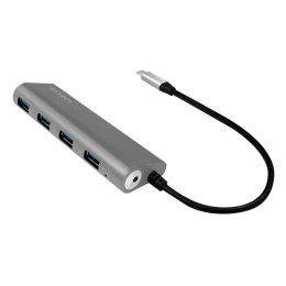 LogiLink UA0309 huby i koncentratory USB 3.2 Gen 1 (3.1 Gen 1) Type-C 5000 Mbit/s Szary