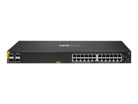 HPE Aruba Networking CX 6000 24p 10M/100M/1G Class4 PoE 4p SFP 1G 370W Switch Zarządzany L3 Gigabit Ethernet (10/100/1000) Obsłu