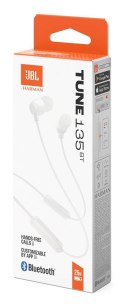 Słuchawki bezprzewodowe JBL Tune 135BT białe