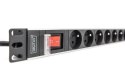 Digitus DN-95402-1-FR rozdzielacz zasilania PDU 8 x gniazdo sieciowe 1U