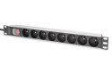 Digitus DN-95402-1-FR rozdzielacz zasilania PDU 8 x gniazdo sieciowe 1U