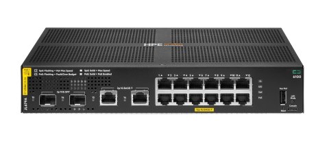 HPE Aruba 6100 Managed 12G 2SFP+ PoE+ 139W Switch