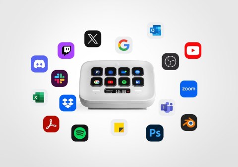 Kontroler zewnętrzny Elgato Stream Deck Neo, biały, 8 konfigurowalnych klawiszy