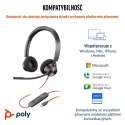 POLY Zestaw słuchawkowy Blackwire 3320 Stereo USB-C z certyfikatem Microsoft Teams + przejściówka USB-C/A