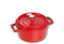 Garnek żeliwny okrągły STAUB Cocotte 22cm 2,6L czerwony40509-825-0