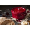 Garnek żeliwny okrągły Staub - 3.8 ltr, Czerwony