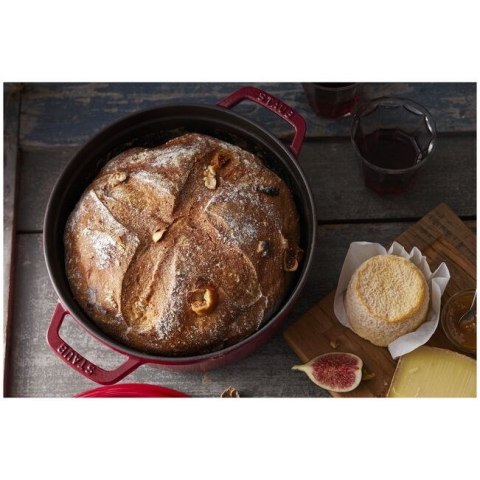 Garnek żeliwny okrągły Staub - 3.8 ltr, Czerwony