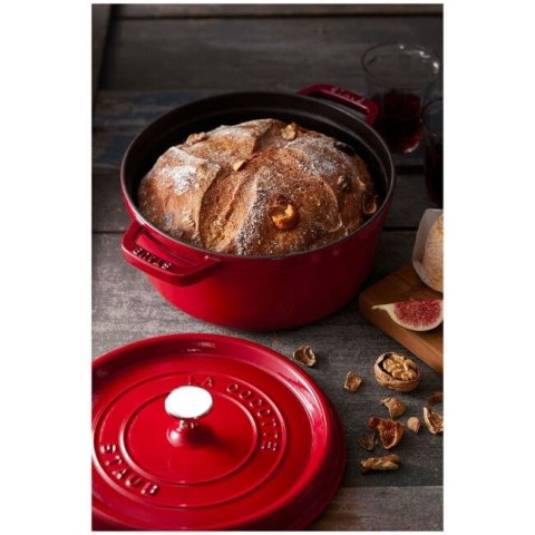 Garnek żeliwny okrągły Staub - 3.8 ltr, Czerwony