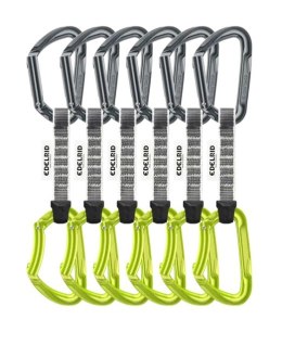 Edelrid 737910106270 karabińczyk do wspinaczki Zapięcie z blokadą W kształcie litery D Zielony, Szary 6 szt.