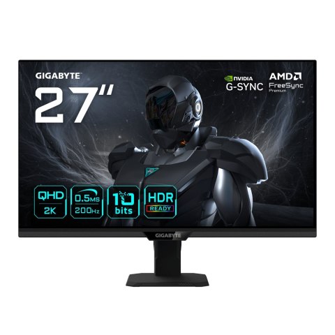 GIGABYTE G27Q20T monitor komputerowy 68,6 cm (27") 2560 x 1440 px Quad HD LED Czarny