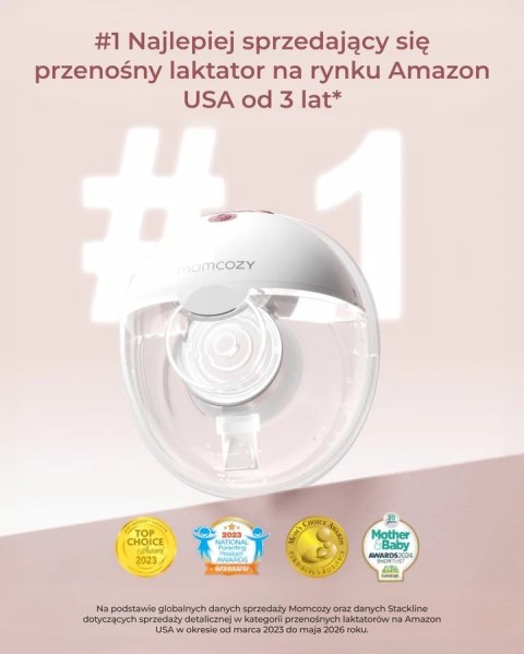 Laktator Momcozy M5 podwójny czerwony