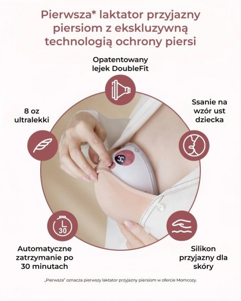 Laktator Momcozy M5 podwójny czerwony
