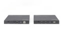 Przedłużacz/Extender KVM HDMI+USB 70m po kat. 6 UTP/IP 4K 60Hz audio (zestaw)
