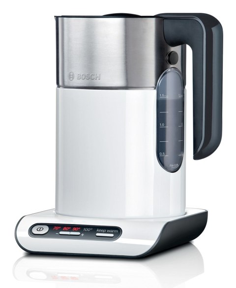 Bosch TWK8611P czajnik elektryczny 1,5 l 2400 W Antracyt, Stal nierdzewna, Biały