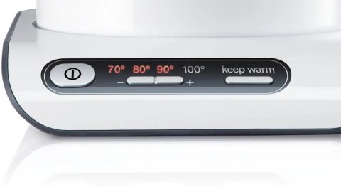 Bosch TWK8611P czajnik elektryczny 1,5 l 2400 W Antracyt, Stal nierdzewna, Biały