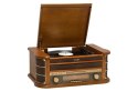 Gramofon Denver MCR-50MK3 Retro - drewno Wood Dark (FM, CD, USB)