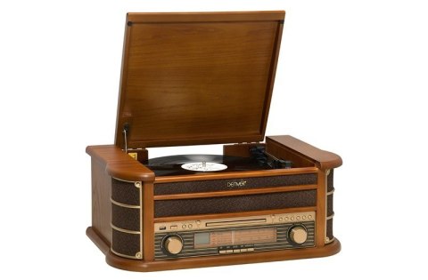 Gramofon Denver MCR-50MK3 Retro - drewno Wood Dark (FM, CD, USB)