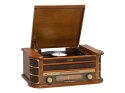 Gramofon Denver MCR-50MK3 Retro - drewno Wood Dark (FM, CD, USB)