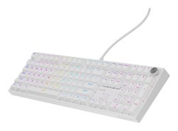 GENESIS NKG-2300 klawiatura Uniwersalne USB QWERTY Angielski Biały