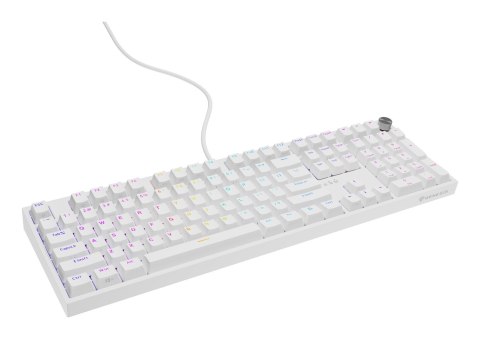 GENESIS NKG-2300 klawiatura Uniwersalne USB QWERTY Angielski Biały