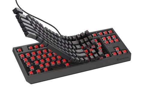 GENESIS Thor 230 TKL klawiatura Gaming USB QWERTY Czeski, Słowacki Czarny