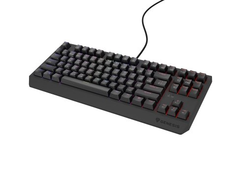 GENESIS Thor 230 TKL klawiatura Gaming USB QWERTY Czeski, Słowacki Czarny