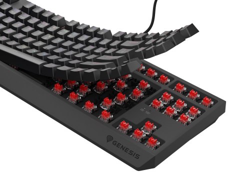 GENESIS Thor 230 TKL klawiatura Gaming USB QWERTY Czeski, Słowacki Czarny