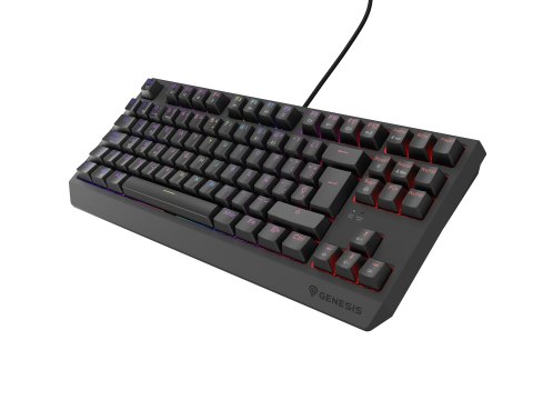 GENESIS Thor 230 TKL klawiatura Gaming USB QWERTY Hiszpański Czarny