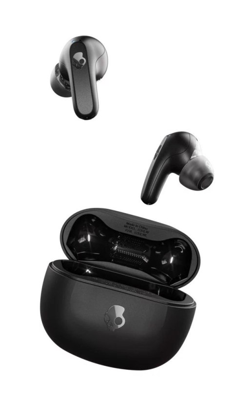 Skullcandy (Czaszka) | Prawdziwe bezprzewodowe słuchawki douszne | KOLEJ | Łączność Bluetooth | Czarny