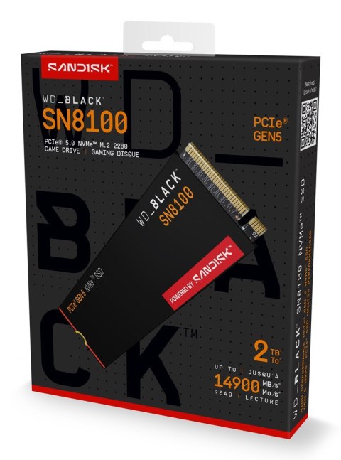 Western Digital Black SN8100 2 TB M.2 PCI Express 5.0 NVMe TLC 3D NAND