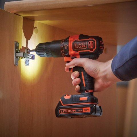 Black & Decker BDCHD18KB-QW wiertło Czarny, Pomarańczowy
