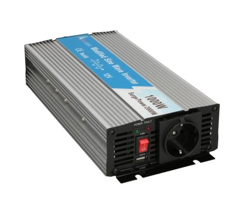 Extralink Przetwornica napięcia OPIM-1000W samochodowa 12V, 1000W modyfikowany sinus