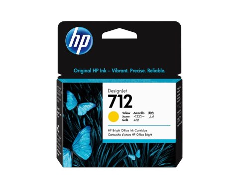 HP 712 29-ML YELLOW DESIGNJET/INK CARTRIDGE