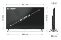 Sharp 43HP5265E Telewizor 109,2 cm (43") 4K Ultra HD Smart TV Wi-Fi Czarny