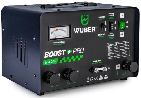 Prostownik akumulatorowy z rozruchem 40A 12V/24V W14005 WUBER