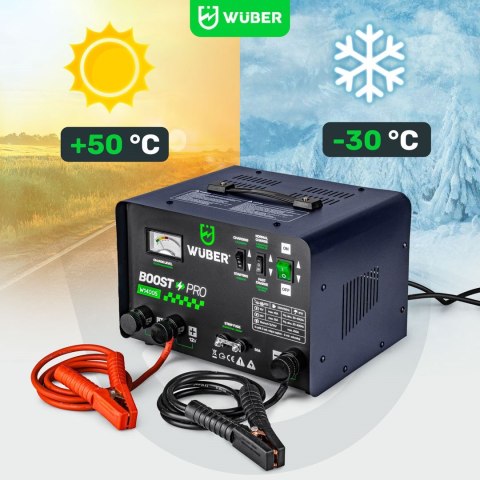 Prostownik akumulatorowy z rozruchem 40A 12V/24V W14005 WUBER