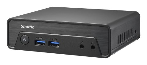 Shuttle Nano PC NE10N, Intel N 100, 1x HDMI, 1x DP, 6x USB, 1x LAN, bez wentylatora, ciągła praca 24/7, w tym VESA, komputer PC 