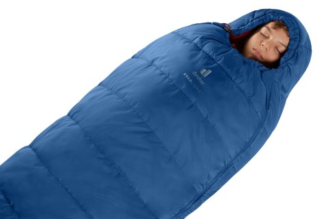 Śpiwór dziecięcy Deuter Starlight (130-170 cm), nightblue/redwood