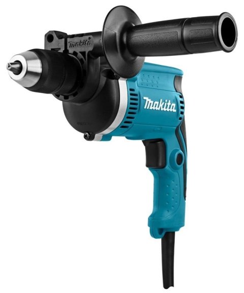 Wiertarka Makita HP1631 z wiertłem, 3200 RPM, zamek centralny, 2 kg, kolory czarny, turkusowy