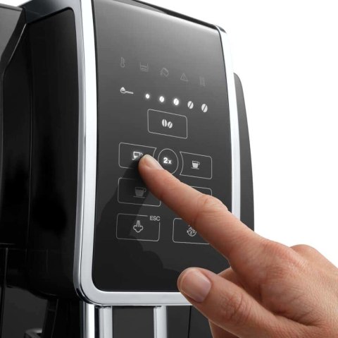 Ekspres ciśnieniowy automatyczny DeLonghi Dinamica ECAM 350.15.B (1450W; kolor czarny)