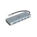 DICOTA D32065 huby i koncentratory USB 3.2 Gen 1 (3.1 Gen 1) Type-C Srebrny