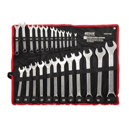 AWTOOLS KLUCZ PŁASKO-OCZKOWY KPL. 25szt. /6mm-36mm BLACK LINE