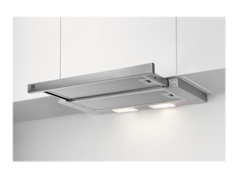 Electrolux LFP326S okap kuchenny Pół wbudowany (wyciągany) Szary 410 m3/h C