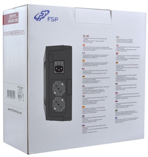 FSP Nano 800 zasilacz UPS Czuwanie (Offline) 0,8 kVA 480 W 2 x gniazdo sieciowe