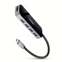 Axagon HMC-6H4A stacja dokująca Przewodowa USB 3.2 Gen 1 (3.1 Gen 1) Type-C Czarny, Szary