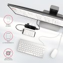 Axagon HMC-6H4A stacja dokująca Przewodowa USB 3.2 Gen 1 (3.1 Gen 1) Type-C Czarny, Szary