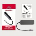 Axagon HMC-6H4A stacja dokująca Przewodowa USB 3.2 Gen 1 (3.1 Gen 1) Type-C Czarny, Szary
