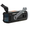 Adler AD 1920 Radio Awaryjne Panel Słoneczny/ Korbka/ Powerbank 4500 mAh Czarny